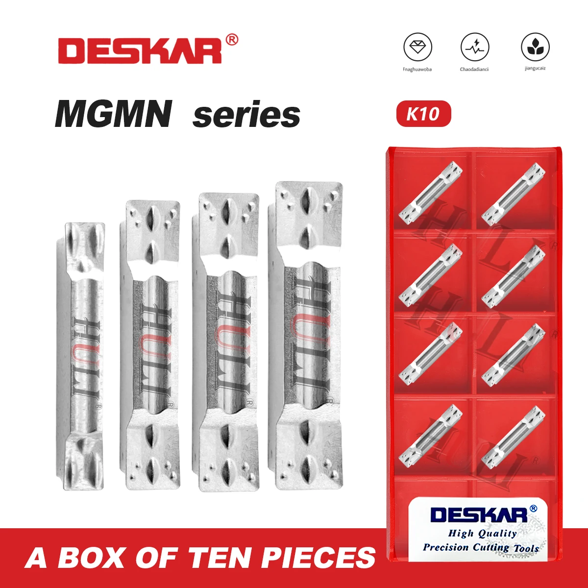 MGMN150 200 250-G 300 400-M 500-M K10 DESKAR 100% Original Numerical Control Lathe Blade Grooving Aluminum Processing Blade Tool
MGMN150 200 250-G 300 400-M 500-M K10 DESKAR 100% Original Numerical Control Lathe Blade Grooving Aluminum Processing Blade Tool
