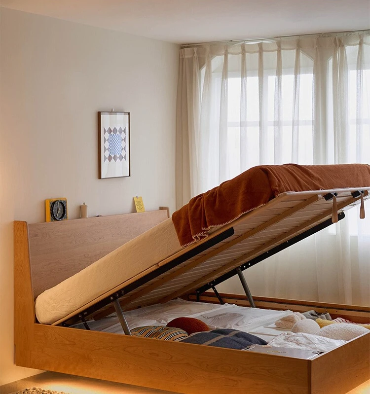 Elephant box solid wood bed cherry wood storage bedroom small double Nordic high
Elephant box solid wood bed cherry wood storage bedroom small double Nordic high
