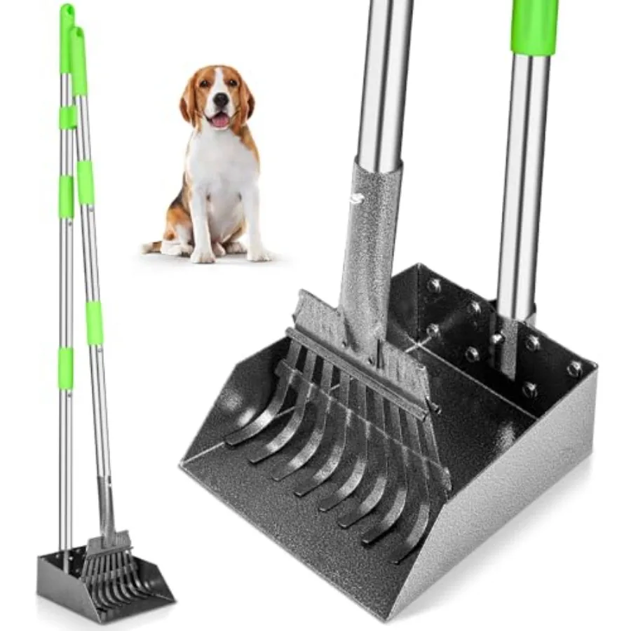 Pooper Scooper, Dog Pooper Scooper Long Handle Stainl Metal Tray and Rake for Medium Small Dogs Heavy Duty Pet plies to Use for
Pooper Scooper, Dog Pooper Scooper Long Handle Stainl Metal Tray and Rake for Medium Small Dogs Heavy Duty Pet plies to Use for