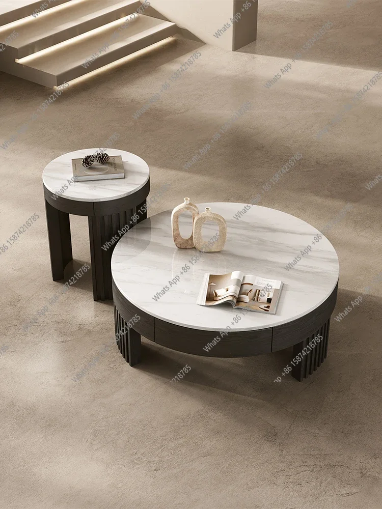C Light Luxury Natural Luxury Stone Italian Minimalist Round Coffee Table High-end Living Room Marble Coffee Table Combination
C Light Luxury Natural Luxury Stone Italian Minimalist Round Coffee Table High-end Living Room Marble Coffee Table Combination