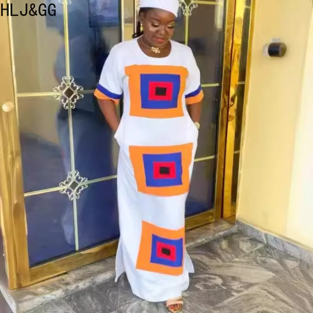 HLJ&GG Retro African Casual Pattern Printing Loose Maxi Dress Women O Neck Short Sleeve Robe Female Side Slit Straight Vestidos
HLJ&GG Retro African Casual Pattern Printing Loose Maxi Dress Women O Neck Short Sleeve Robe Female Side Slit Straight Vestidos