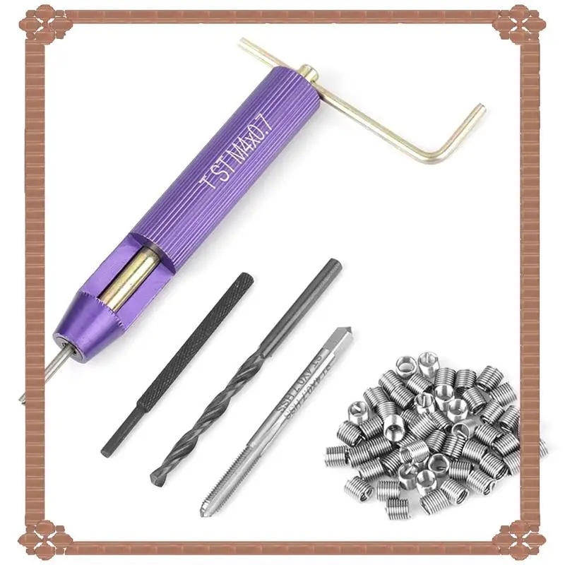 24-Hour Delivery Thread Chaser Set, M4 X 2D Metric Helicoil Thread Repair Kit, Stainless Steel Thread Insert Set With 50 Pieces
24-Hour Delivery Thread Chaser Set, M4 X 2D Metric Helicoil Thread Repair Kit, Stainless Steel Thread Insert Set With 50 Pieces