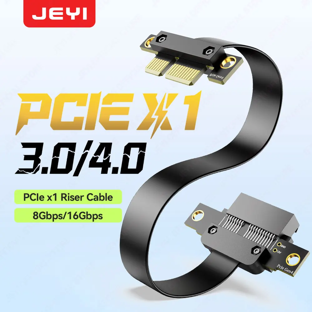 JEYI PCIe 4.0/3.0 X1 Riser Card (16Gbps)-For Sound Card/Network Card/DMA/USB Expansion Card,Suitable For Itx Compact Chassis
JEYI PCIe 4.0/3.0 X1 Riser Card (16Gbps)-For Sound Card/Network Card/DMA/USB Expansion Card,Suitable For Itx Compact Chassis