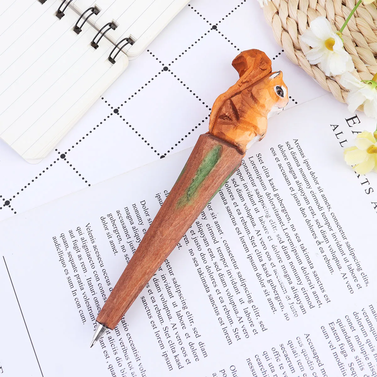 Ballpoint Pen Wood Carving Squirrel Pens Cute School Supplies Wooden Supply Fun Novelty Writing Hand Made Animal Cartoon
Ballpoint Pen Wood Carving Squirrel Pens Cute School Supplies Wooden Supply Fun Novelty Writing Hand Made Animal Cartoon
