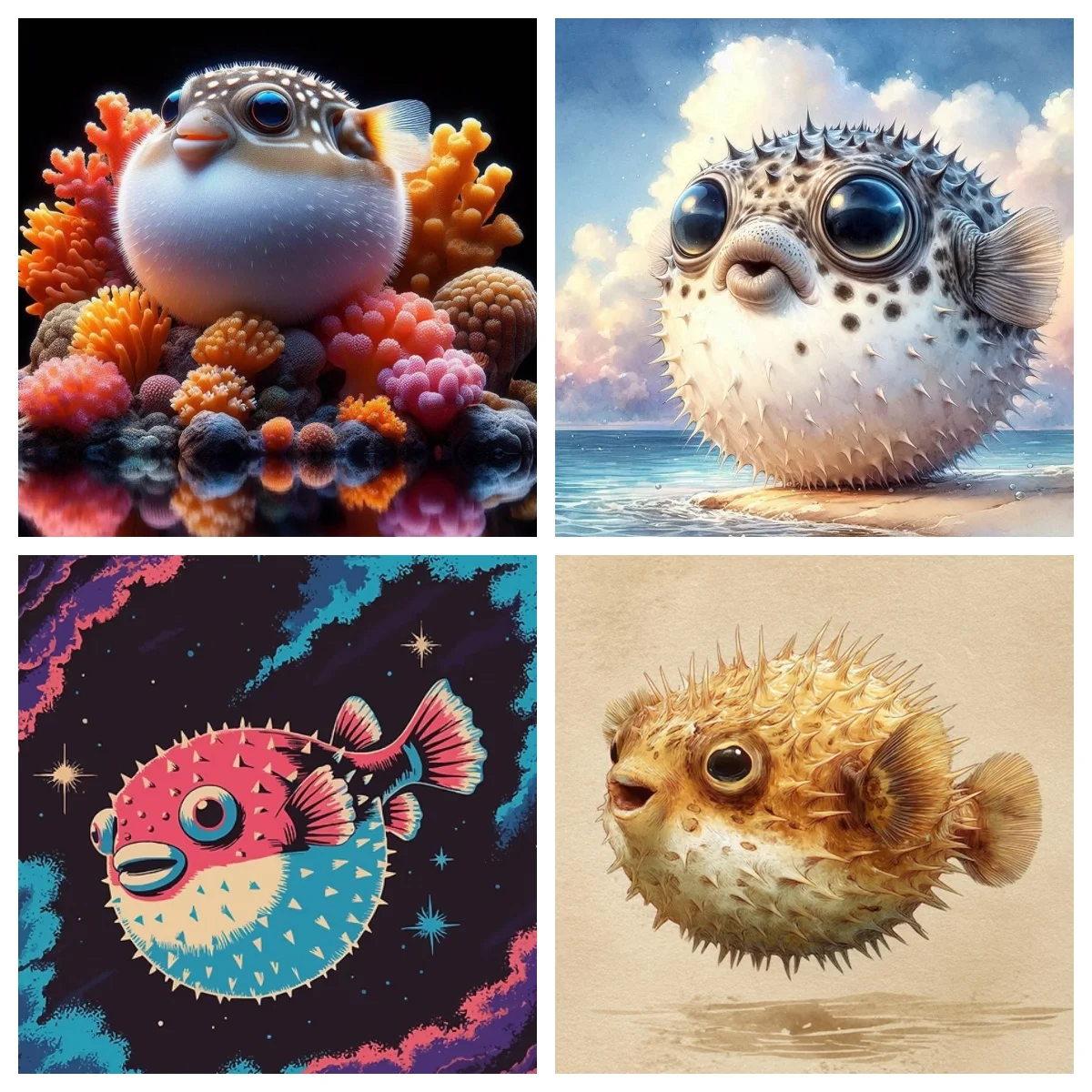Fun Animal Theme DIY Diamond Painting Cute Puffer Fish Mosaic Mural Diamond Embroidery Modern and Stylish Wall Decor
Fun Animal Theme DIY Diamond Painting Cute Puffer Fish Mosaic Mural Diamond Embroidery Modern and Stylish Wall Decor