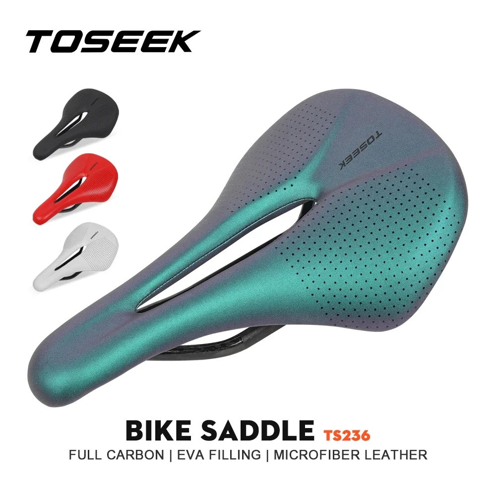 TOSEEK TS236 Mtb Bicycle CarbonSaddle Bike Seat Leather+EVA Material Mountain Bike Bicycle Products Accessories for MTB Racing
TOSEEK TS236 Mtb Bicycle CarbonSaddle Bike Seat Leather+EVA Material Mountain Bike Bicycle Products Accessories for MTB Racing