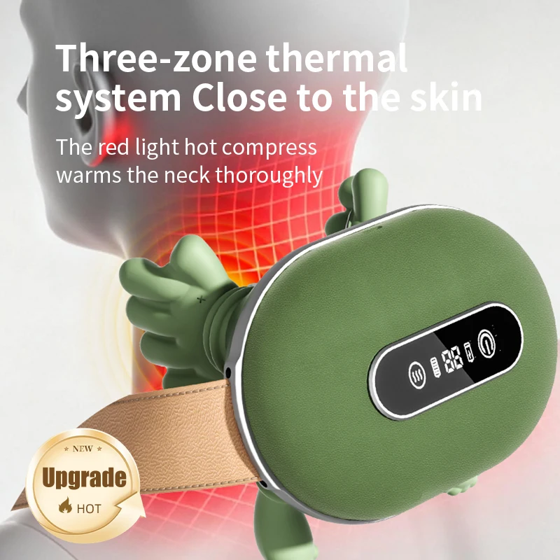 Portable Neck Massager With Red Light Heat, 3 Massage Modes for Neck Pain Relief & Fatigue Reduction,For Home Office Use Gifts
Portable Neck Massager With Red Light Heat, 3 Massage Modes for Neck Pain Relief & Fatigue Reduction,For Home Office Use Gifts