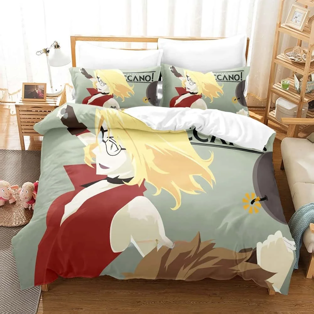 Baccano! Bedding Set Single Twin Full Queen King Size Bed Set Adult Kid Bedroom Duvet Cover Sets 3D Print Anime Bed Sheet Set
Baccano! Bedding Set Single Twin Full Queen King Size Bed Set Adult Kid Bedroom Duvet Cover Sets 3D Print Anime Bed Sheet Set