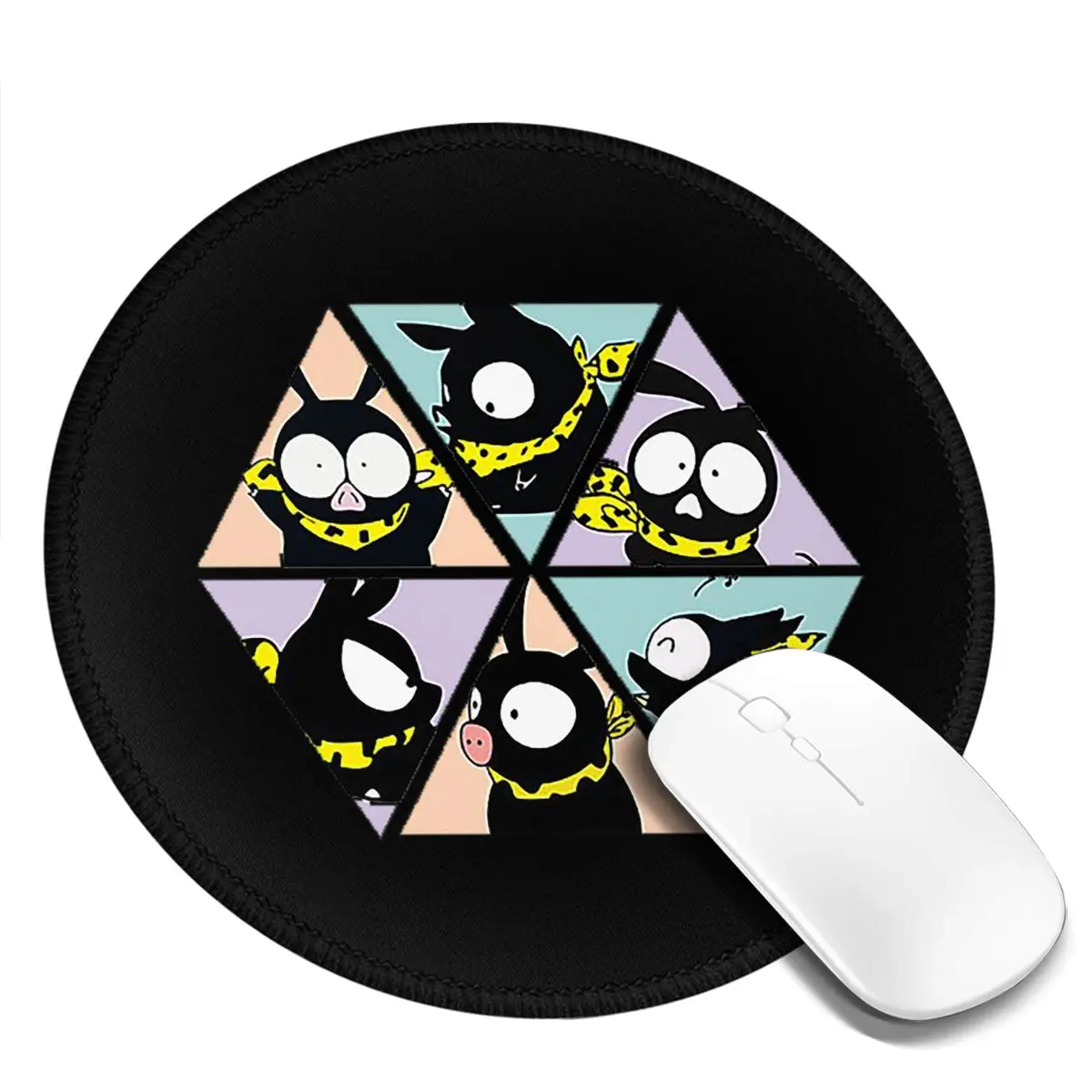 P Chan Ranma Round Mouse Pad Computer Keyboard Mouse Mat Gaming PC Desk Mat Office Accessories Table Mats