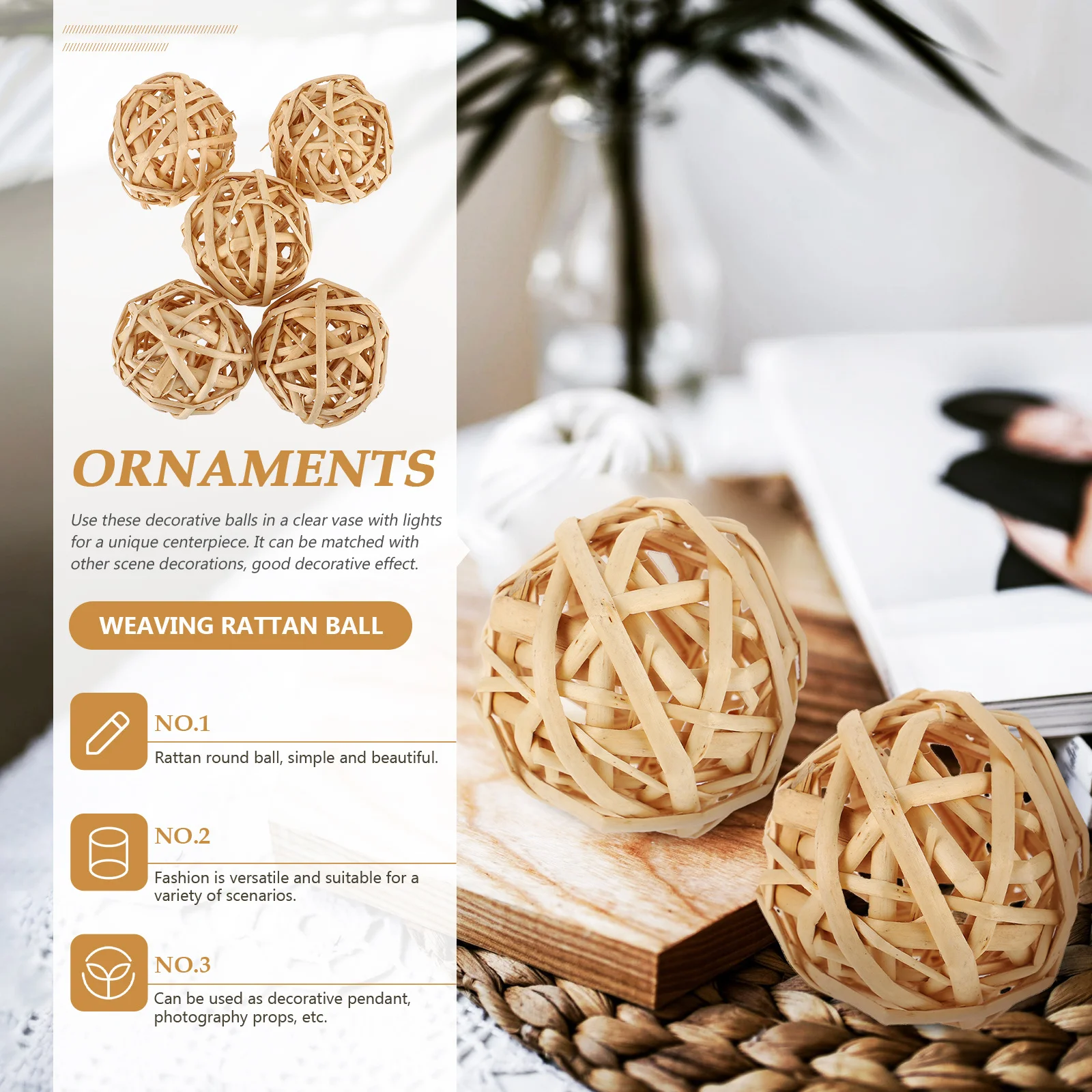 5pcs Rattan Ball Decor Hollow Weaving Rattan Balls For Party Decoration Diy Craft Scene Layout Decorative Ornaments Wedding
5pcs Rattan Ball Decor Hollow Weaving Rattan Balls For Party Decoration Diy Craft Scene Layout Decorative Ornaments Wedding