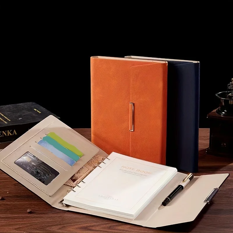 1 Pcs Tripfold Refillable Leather Notebook Hardcover Notebook For Business, Iravel, Work And Home Writing, A5 Paper 200 Pages Li
1 Pcs Tripfold Refillable Leather Notebook Hardcover Notebook For Business, Iravel, Work And Home Writing, A5 Paper 200 Pages Li