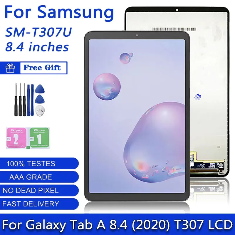 ЖК-дисплей для Samsung Tab A 8,4 дюйма (2020) T307 T307U SM-T307, ЖК-дисплей с сенсорным экраном и дигитайзером в сборе
ЖК-дисплей для Samsung Tab A 8,4 дюйма (2020) T307 T307U SM-T307, ЖК-дисплей с сенсорным экраном и дигитайзером в сборе