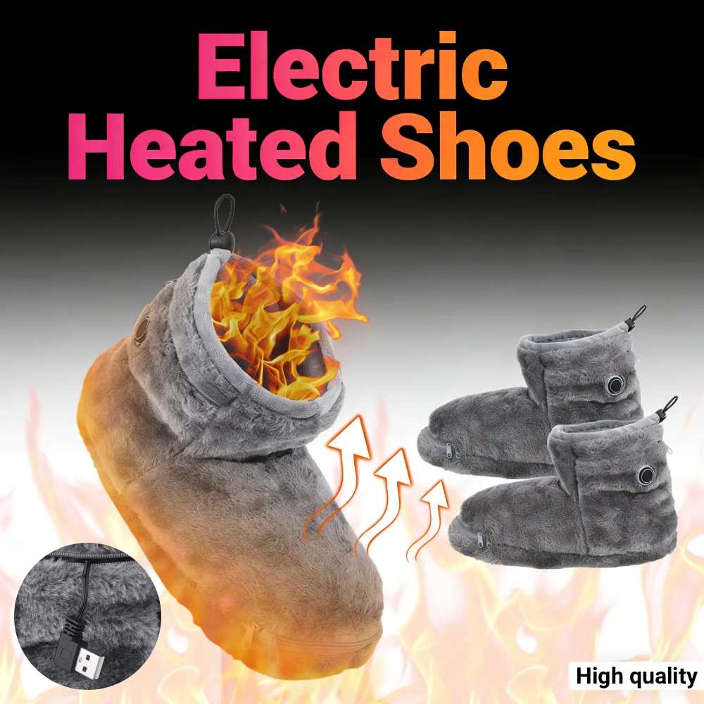 USB Heater Foot Shoes Plush Warm Electric Slippers Comfortable Feet Heated Shoes Winter Warming Slipper for Men Women
USB Heater Foot Shoes Plush Warm Electric Slippers Comfortable Feet Heated Shoes Winter Warming Slipper for Men Women