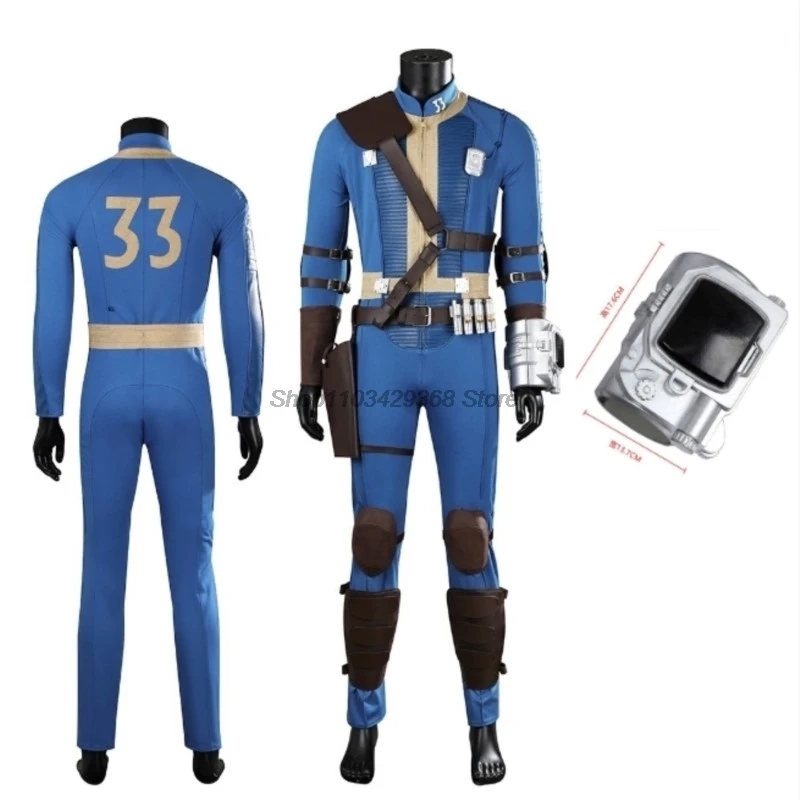 No.33 Fall Cos Out Vault Cosplay Shelter Arm ring props Bodysuit Costume Full Set Outfits Adult Men Halloween Carnival Jumpsuit
No.33 Fall Cos Out Vault Cosplay Shelter Arm ring props Bodysuit Costume Full Set Outfits Adult Men Halloween Carnival Jumpsuit