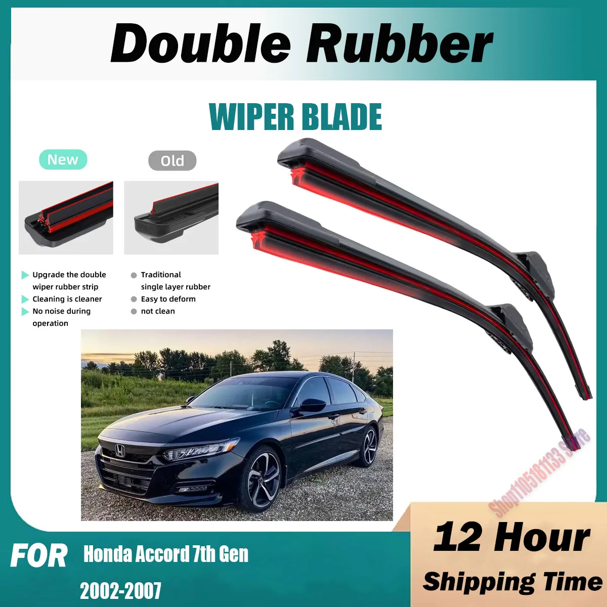 Double Rubber Car Wiper Blades For Honda Accord 7th Gen 2002-2007 Front Windscreen Windshield Rubber Car Accessories 2006 2007
Double Rubber Car Wiper Blades For Honda Accord 7th Gen 2002-2007 Front Windscreen Windshield Rubber Car Accessories 2006 2007