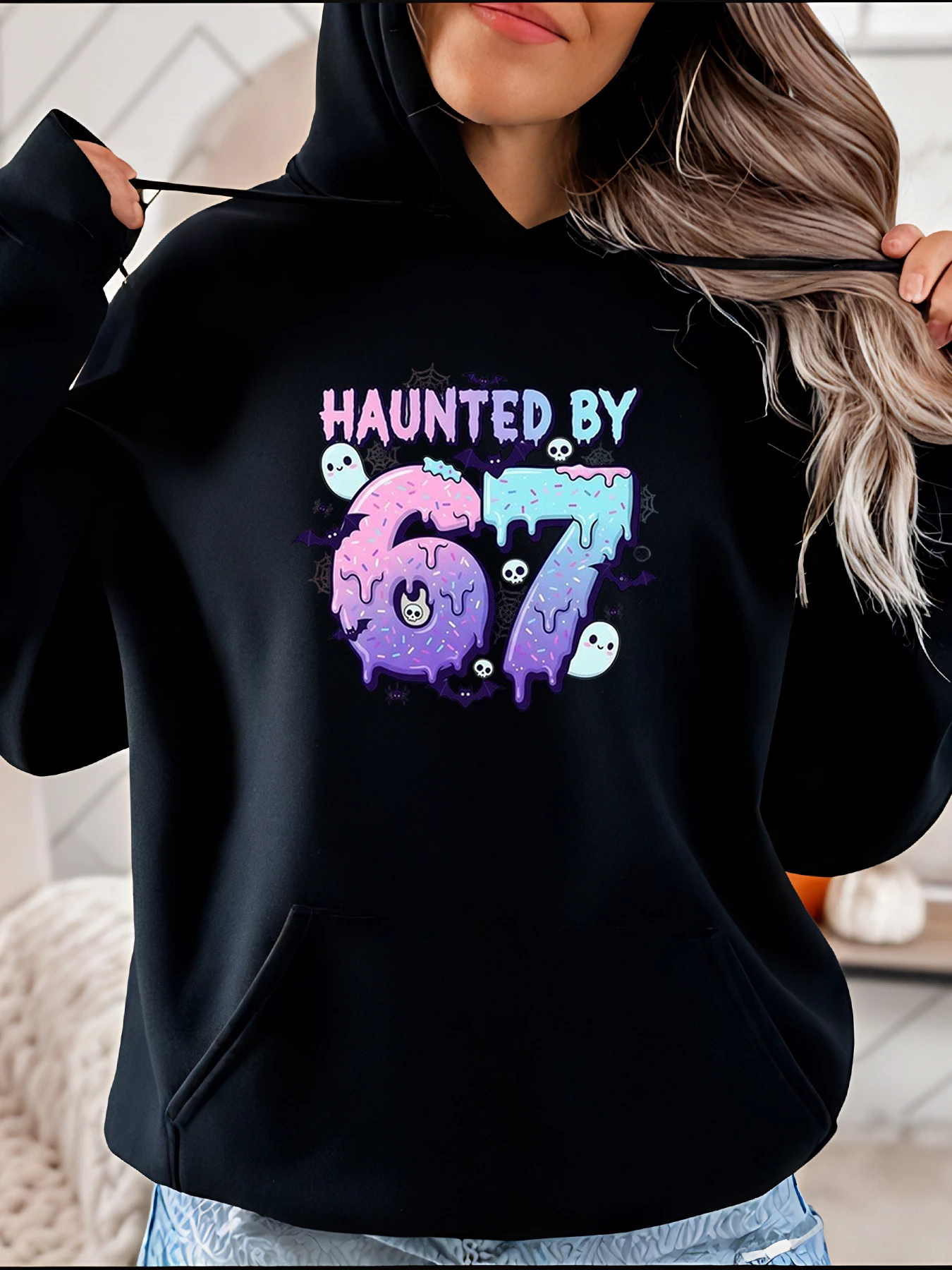 Женская толстовка с принтом призраков на Хэллоуин, повседневная осенне-зимняя толстовка, женский модный пуловер, топ
Женская толстовка с принтом призраков на Хэллоуин, повседневная осенне-зимняя толстовка, женский модный пуловер, топ