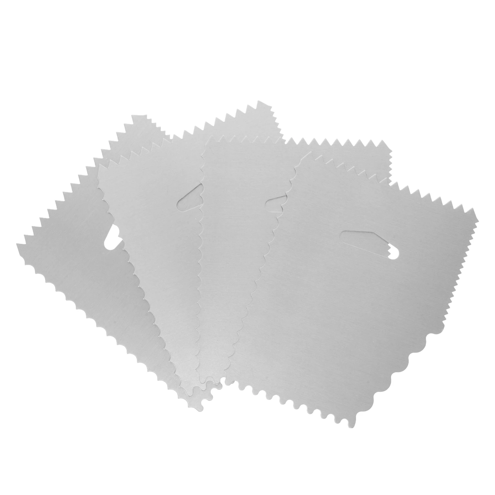 4Pcs Square Cake Scraper Aluminum Alloy Tooth Design Reusable Icing Smoother Portable Cake Cream Spatula Easy Clean
4Pcs Square Cake Scraper Aluminum Alloy Tooth Design Reusable Icing Smoother Portable Cake Cream Spatula Easy Clean