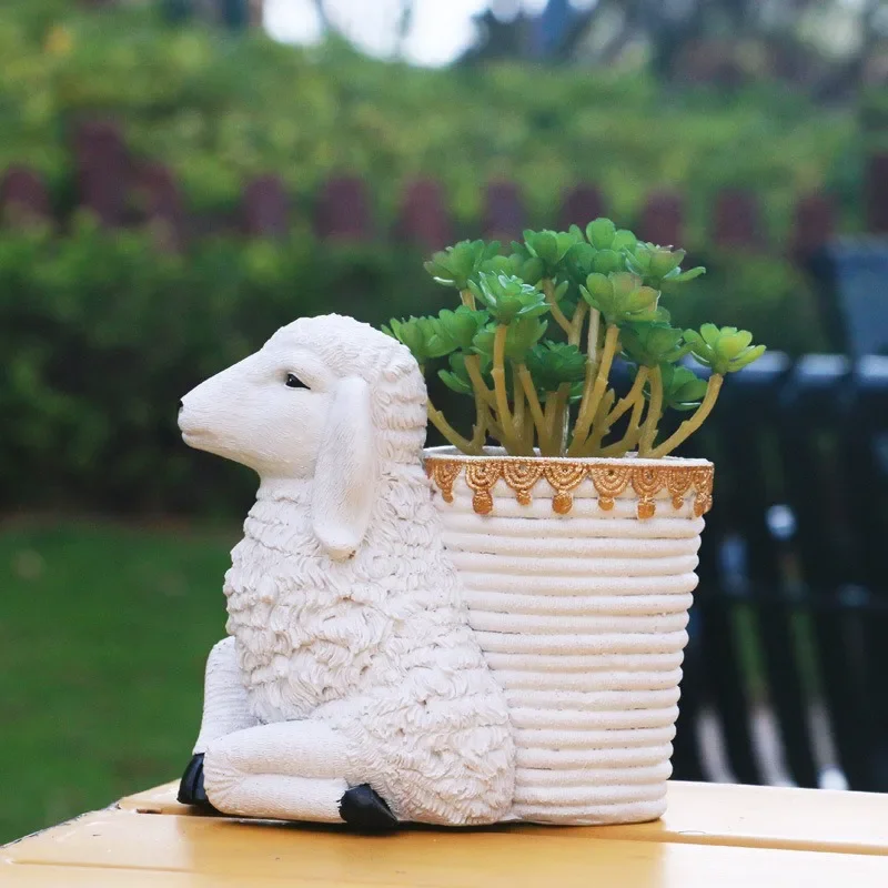 Patio Garden Balcony Outdoor Cartoon Animal Flowerpot Cute Sheep Decoration Kindergarten Decoration Idea Decoration Home Fairy
Patio Garden Balcony Outdoor Cartoon Animal Flowerpot Cute Sheep Decoration Kindergarten Decoration Idea Decoration Home Fairy