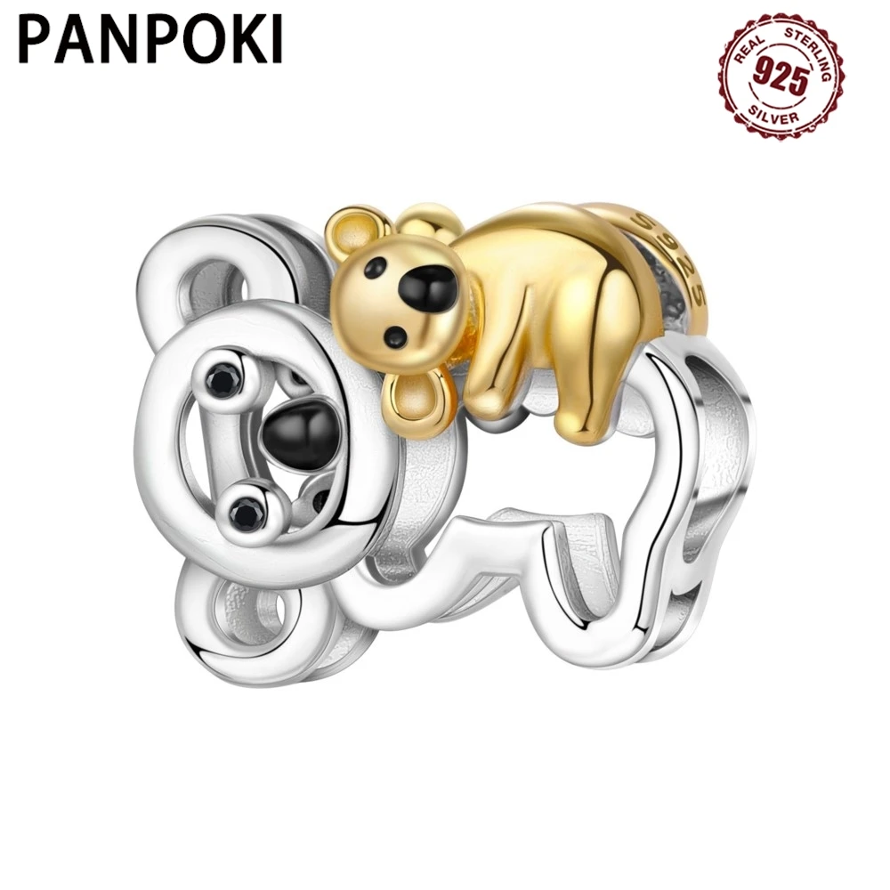 PANPOKI стерлингового серебра 925, цветные подвески в виде животных коалы, бусины, оригинальные подвески, браслет, очаровательные ювелирные изделия, вечерние, сделай сам, модные подарки 
PANPOKI стерлингового серебра 925, цветные подвески в виде животных коалы, бусины, оригинальные подвески, браслет, очаровательные ювелирные изделия, вечерние, сделай сам, модные подарки