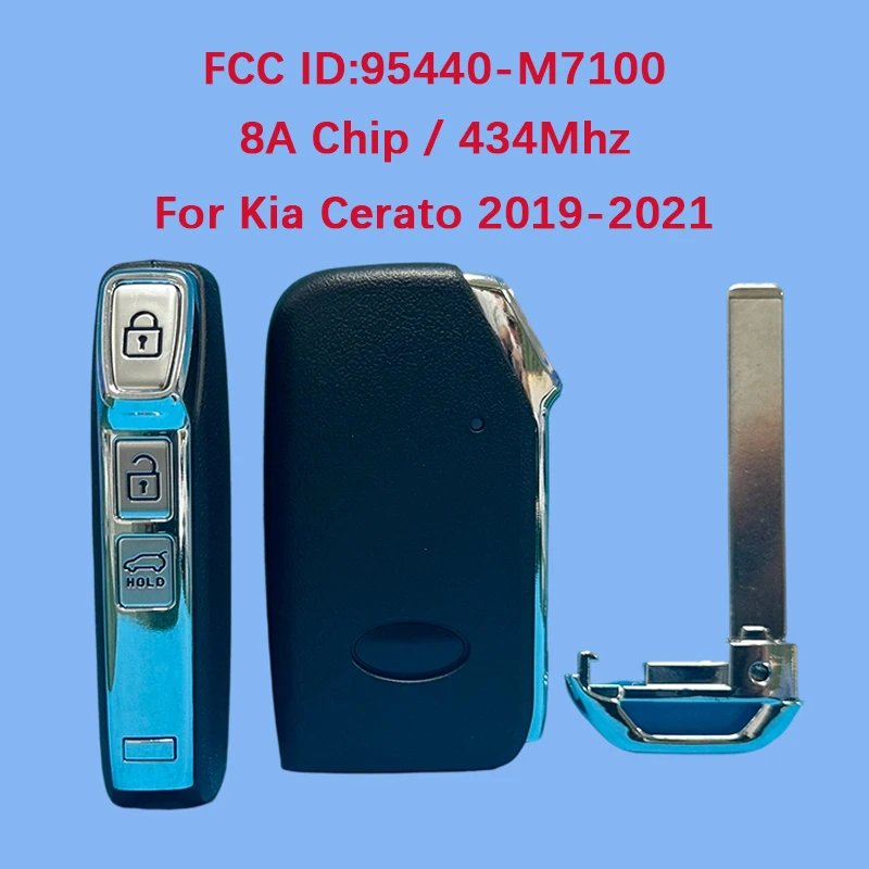 CN051233 Послепродажный 3-кнопочный смарт-брелок 433 МГц 8A чип FCC 95440-M7100 для Kia Cerato 2019-2021
CN051233 Послепродажный 3-кнопочный смарт-брелок 433 МГц 8A чип FCC 95440-M7100 для Kia Cerato 2019-2021