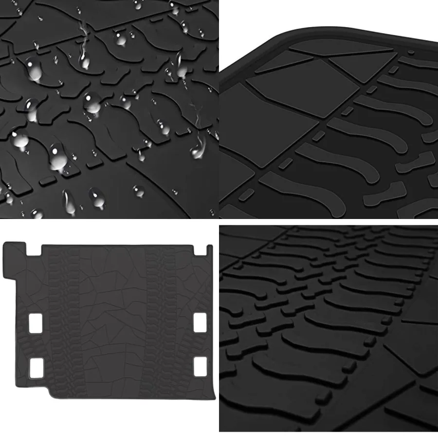 Cargo Liners Custom Fit for Jeep Wrangler JL 4XE 4 Door 2021-2025 2026 Trunk Mats Full Black All Weather Rubber Trunk Mats Heavy Duty (Not Fits 4X4/2 Door)
Cargo Liners Custom Fit for Jeep Wrangler JL 4XE 4 Door 2021-2025 2026 Trunk Mats Full Black All Weather Rubber Trunk Mats Heavy Duty (Not Fits 4X4/2 Door)