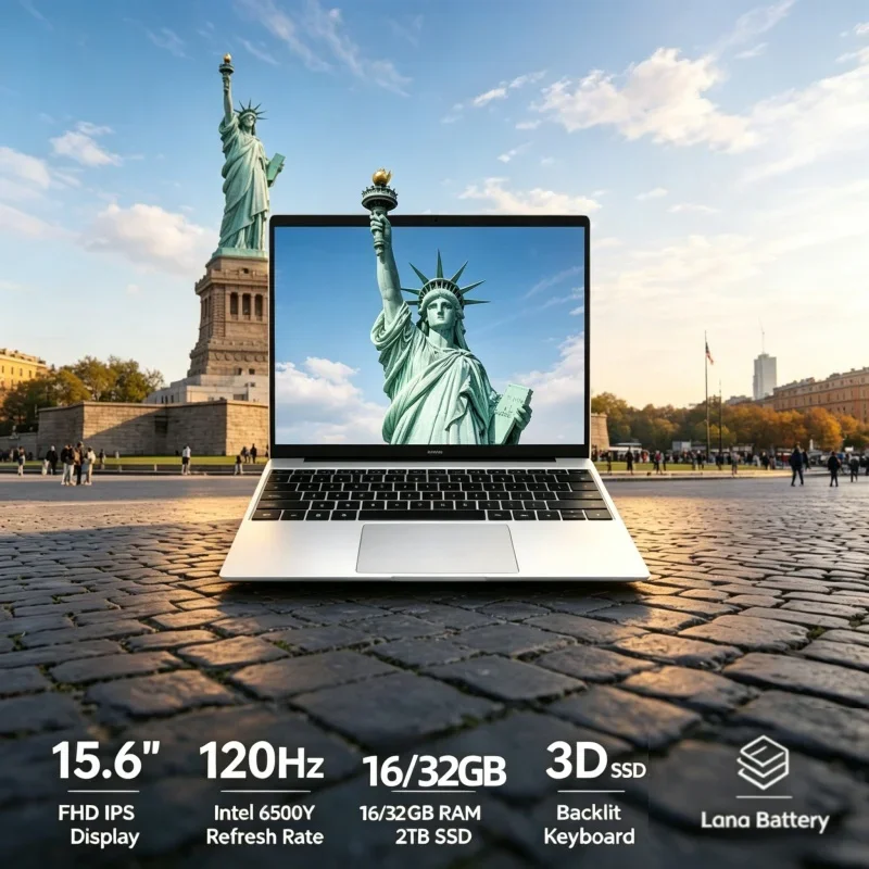 Chic 15.6" 120Hz FHD IPS Laptop Intel 6500Y 32GB Large RAM 2TB High Speed SSD Backlit Keyboard Long Lasting Battery Notebook
Chic 15.6" 120Hz FHD IPS Laptop Intel 6500Y 32GB Large RAM 2TB High Speed SSD Backlit Keyboard Long Lasting Battery Notebook