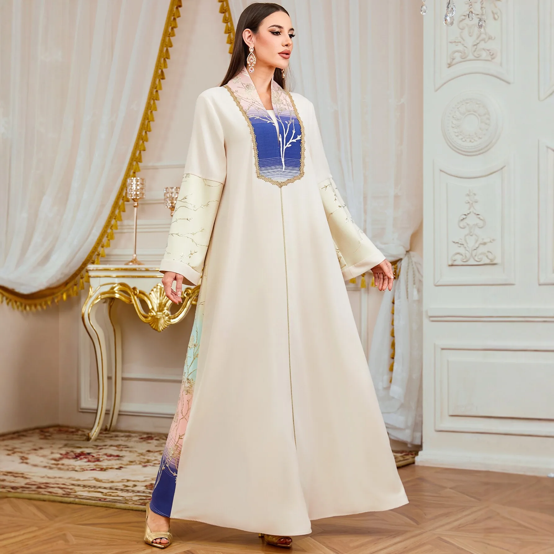 Eid Abayas for Women Embroidery Party Muslim Dress Dubai Kaftan Turkey Kebaya Caftan Marocain Femme Robe Ramadan Islam Jalabiya
Eid Abayas for Women Embroidery Party Muslim Dress Dubai Kaftan Turkey Kebaya Caftan Marocain Femme Robe Ramadan Islam Jalabiya