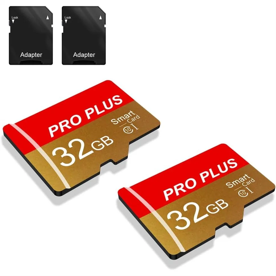 2 Pack 32GB TF Card with Adapter, High Speed UHS-I C10 A1 Memory Card for Tablet, Phone, Camera, Car Audio
2 Pack 32GB TF Card with Adapter, High Speed UHS-I C10 A1 Memory Card for Tablet, Phone, Camera, Car Audio