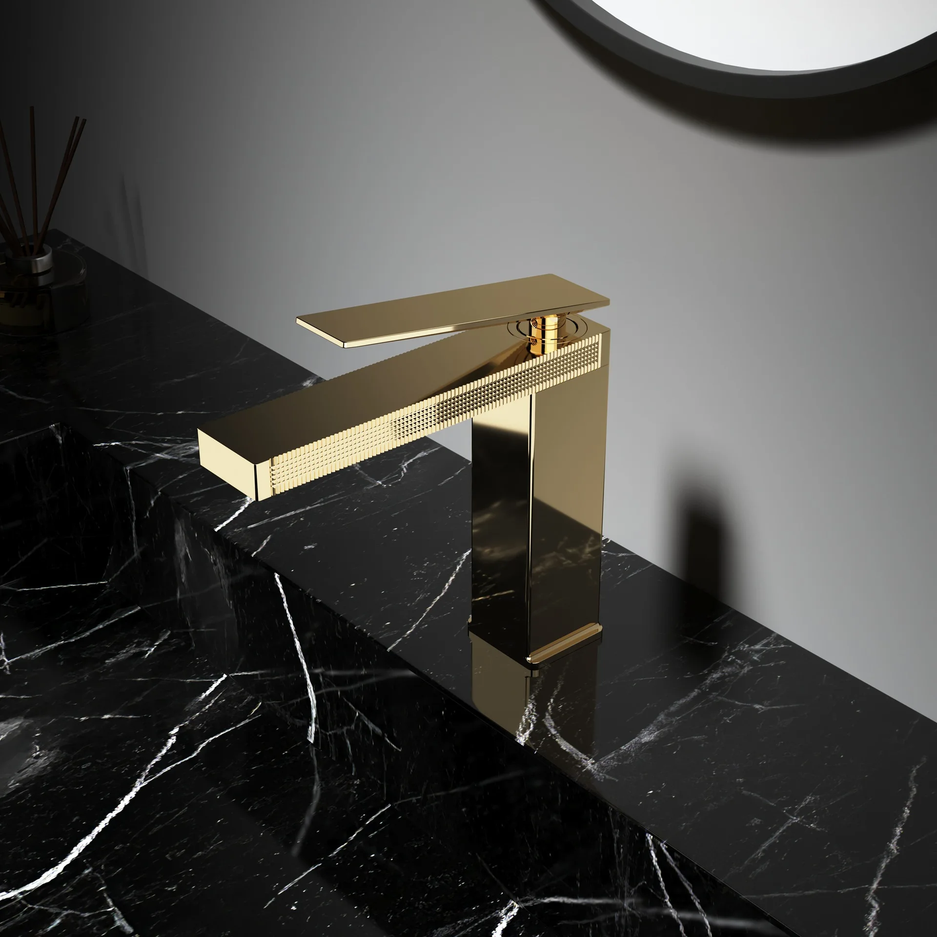 New Gold Bathroom Basin Faucet Brass Hot and Cold Sink Mixer Grey Carved Water Mixer Sinle Lever Square sink mixer
New Gold Bathroom Basin Faucet Brass Hot and Cold Sink Mixer Grey Carved Water Mixer Sinle Lever Square sink mixer