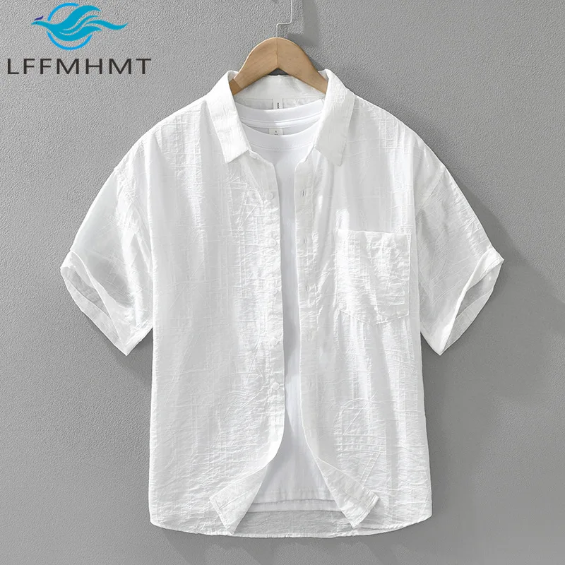 8961 Soft Cozy White Shirt Men's Summer Fashion Good Quality Short Sleeve Casual Blouse Youth Solid Color Simple Basic Tops Male
8961 Soft Cozy White Shirt Men's Summer Fashion Good Quality Short Sleeve Casual Blouse Youth Solid Color Simple Basic Tops Male