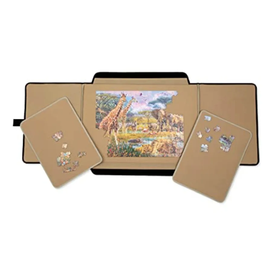 Portapuzzle Portable Puzzle Board 1000 Pieces - Compact Lightweight Foldable Portable Puzzle Mat with Removable Sorting Areas -
Portapuzzle Portable Puzzle Board 1000 Pieces - Compact Lightweight Foldable Portable Puzzle Mat with Removable Sorting Areas -