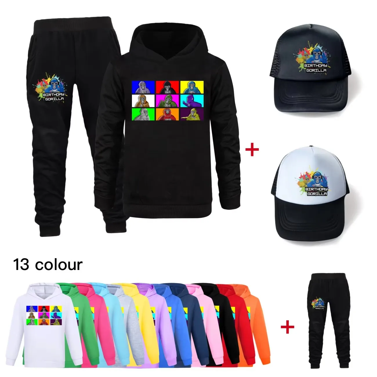 Game Gorilla Tag Clothes Set Kids Cartoon Hoodie+Jogging Pants 3pcs Sets Boys Fall Autumn Tracksuit Toddler Girls Outfits
Game Gorilla Tag Clothes Set Kids Cartoon Hoodie+Jogging Pants 3pcs Sets Boys Fall Autumn Tracksuit Toddler Girls Outfits