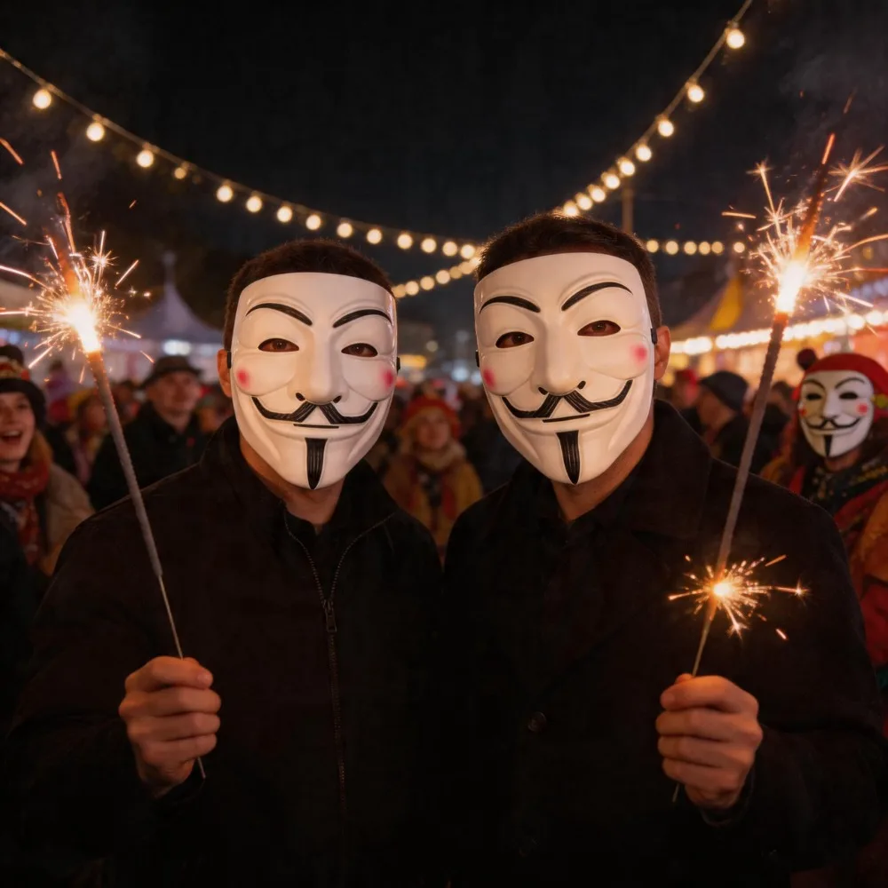 V for Vendetta Guy Fawkes Mask White Yellow Anonymous Cosplay Halloween Party Costume Face Mask
V for Vendetta Guy Fawkes Mask White Yellow Anonymous Cosplay Halloween Party Costume Face Mask