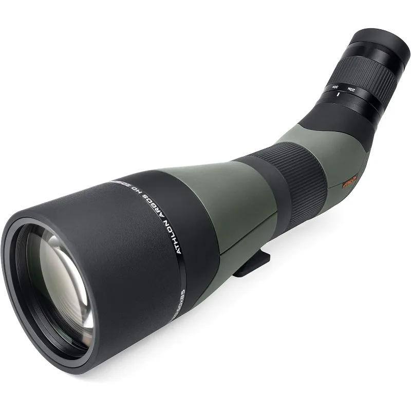 Athlon Optics Argos HD 20-60x85 Spotting Scope - 45 Degree, Green/Black
Athlon Optics Argos HD 20-60x85 Spotting Scope - 45 Degree, Green/Black
