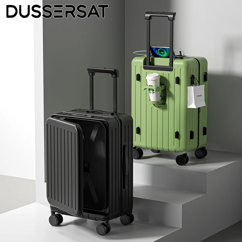 2025 New Large Capacity Luggage Suitcase Cup Holder USB Charging Men Women Girl Carry-On Boarding Luggage Travel 20/24/26 inch
2025 New Large Capacity Luggage Suitcase Cup Holder USB Charging Men Women Girl Carry-On Boarding Luggage Travel 20/24/26 inch