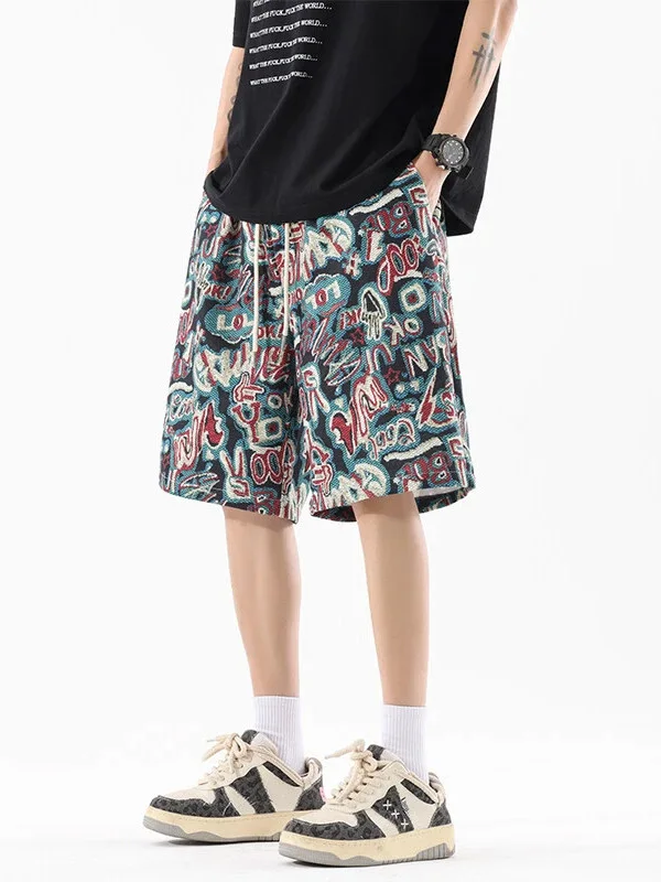 Floral Print Men's Loose Fit Five-Quarter orts Summer Beachwear Straight Leg Casual Youthful Polyester Fiber Easy Care
Floral Print Men's Loose Fit Five-Quarter orts Summer Beachwear Straight Leg Casual Youthful Polyester Fiber Easy Care