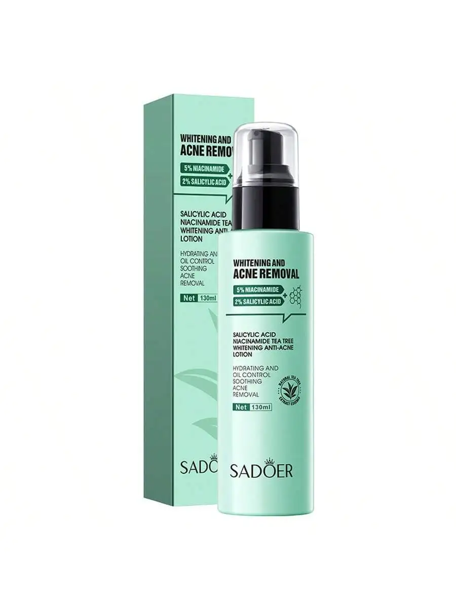 130ml Salicylic Acid & Niacinamide Acne-Fighting Lotion - Tea Tree Oil Oil-Control Formula, Specifically Designed For Blemish-Prone Skin
130ml Salicylic Acid & Niacinamide Acne-Fighting Lotion - Tea Tree Oil Oil-Control Formula, Specifically Designed For Blemish-Prone Skin