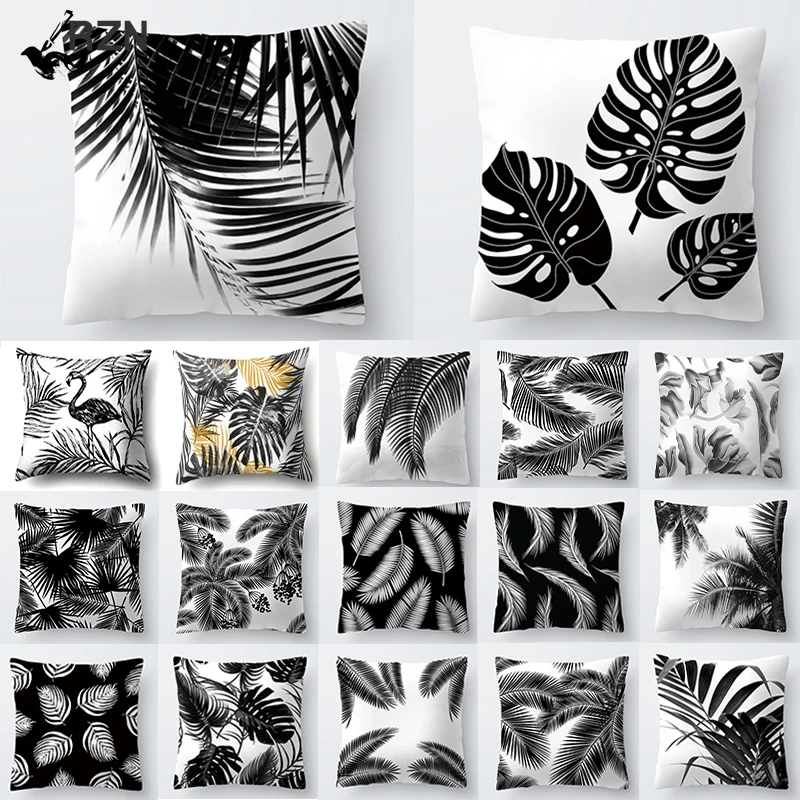 Black White Plant Leaves Decor for Home Throw Pillow Nordic Decoration Home Tropical Decoration Cushion Cover Pillow
Black White Plant Leaves Decor for Home Throw Pillow Nordic Decoration Home Tropical Decoration Cushion Cover Pillow