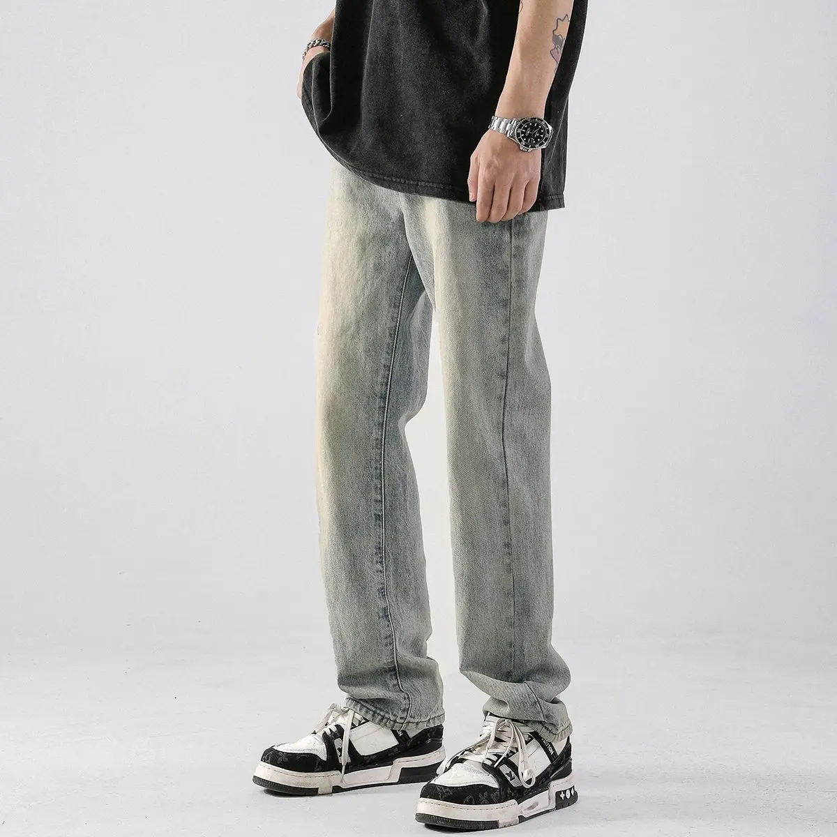 2023 High Quality Brand Spring Stretch Cotton Men's Ankle Length Jeans Streetwear Design Denim Pants Korea Casual Trousers U31
2023 High Quality Brand Spring Stretch Cotton Men's Ankle Length Jeans Streetwear Design Denim Pants Korea Casual Trousers U31