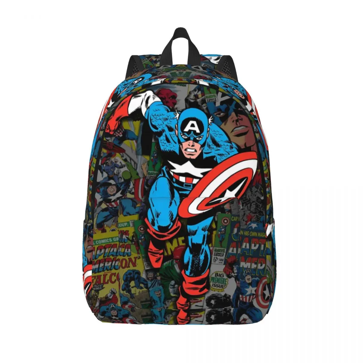 Avengers Captain America Cartoon Backpack Men Women School Work Daypack Vibranium Shield Laptop Computer Shoulder Bag Outdoor
Avengers Captain America Cartoon Backpack Men Women School Work Daypack Vibranium Shield Laptop Computer Shoulder Bag Outdoor