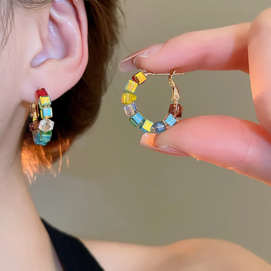 Ailodo Kpop Colorful Glass Clip Earrings For Women Girls Minimalist Party Wedding Earrings Simple Fashion Jewelry Birthday Gift
Ailodo Kpop Colorful Glass Clip Earrings For Women Girls Minimalist Party Wedding Earrings Simple Fashion Jewelry Birthday Gift