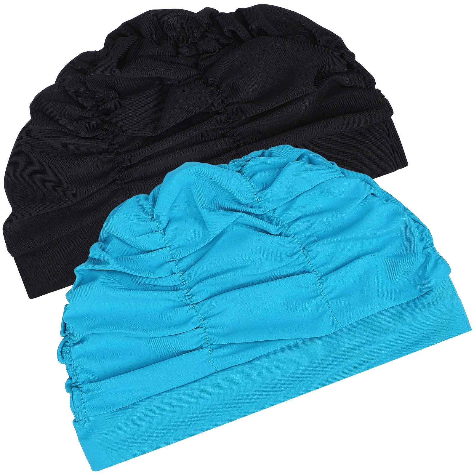 2pcs Elastic Swim Caps Polyester Pleated Swimming Hats for Women Men Adults Kids Blue Durability Universal Fit
2pcs Elastic Swim Caps Polyester Pleated Swimming Hats for Women Men Adults Kids Blue Durability Universal Fit