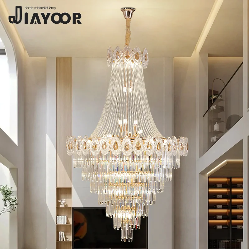 Modern Ceiling Led Crystal Chandelier Home Decoration Living Room Bedroom Villa Duplex Staircase Chandelier Lighting Fixtures
Modern Ceiling Led Crystal Chandelier Home Decoration Living Room Bedroom Villa Duplex Staircase Chandelier Lighting Fixtures