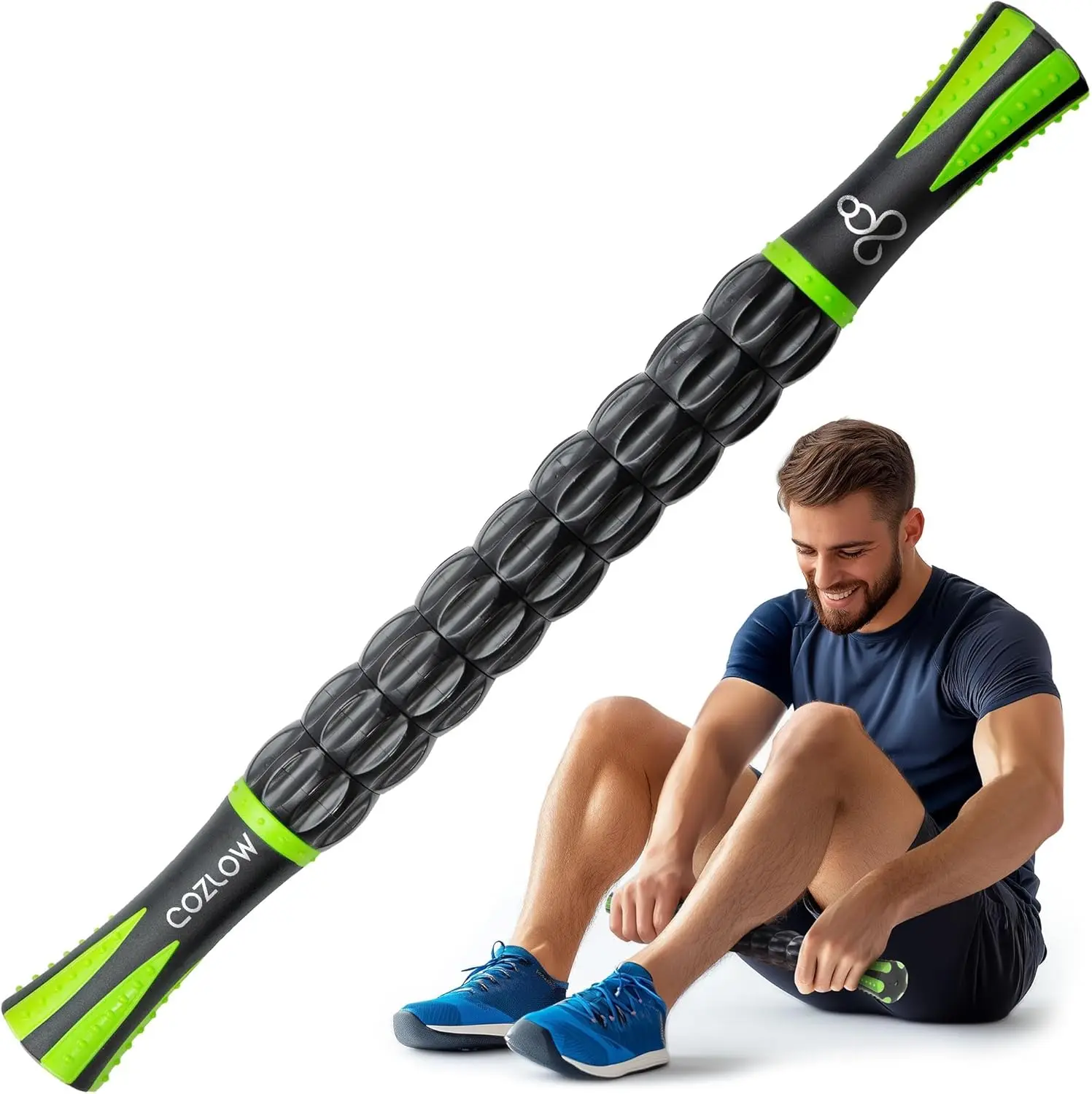 Muscle Roller Stick - 9 Rollers & Non-Slip Handles for Deep Tissue Massage & Muscle Recovery
Muscle Roller Stick - 9 Rollers & Non-Slip Handles for Deep Tissue Massage & Muscle Recovery