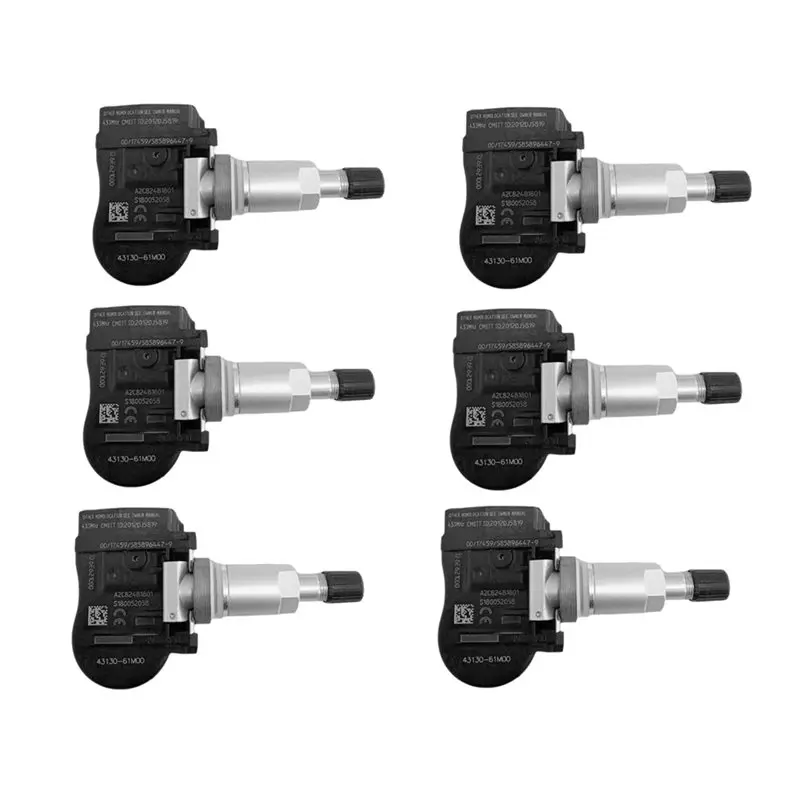 For Vitara SX4 S-Cross Ignis Baleno Swift Jimmy Alto 6Pcs TPMS Tire Pressure Sensor 43130-61M00 43139-61M00 Kit
For Vitara SX4 S-Cross Ignis Baleno Swift Jimmy Alto 6Pcs TPMS Tire Pressure Sensor 43130-61M00 43139-61M00 Kit