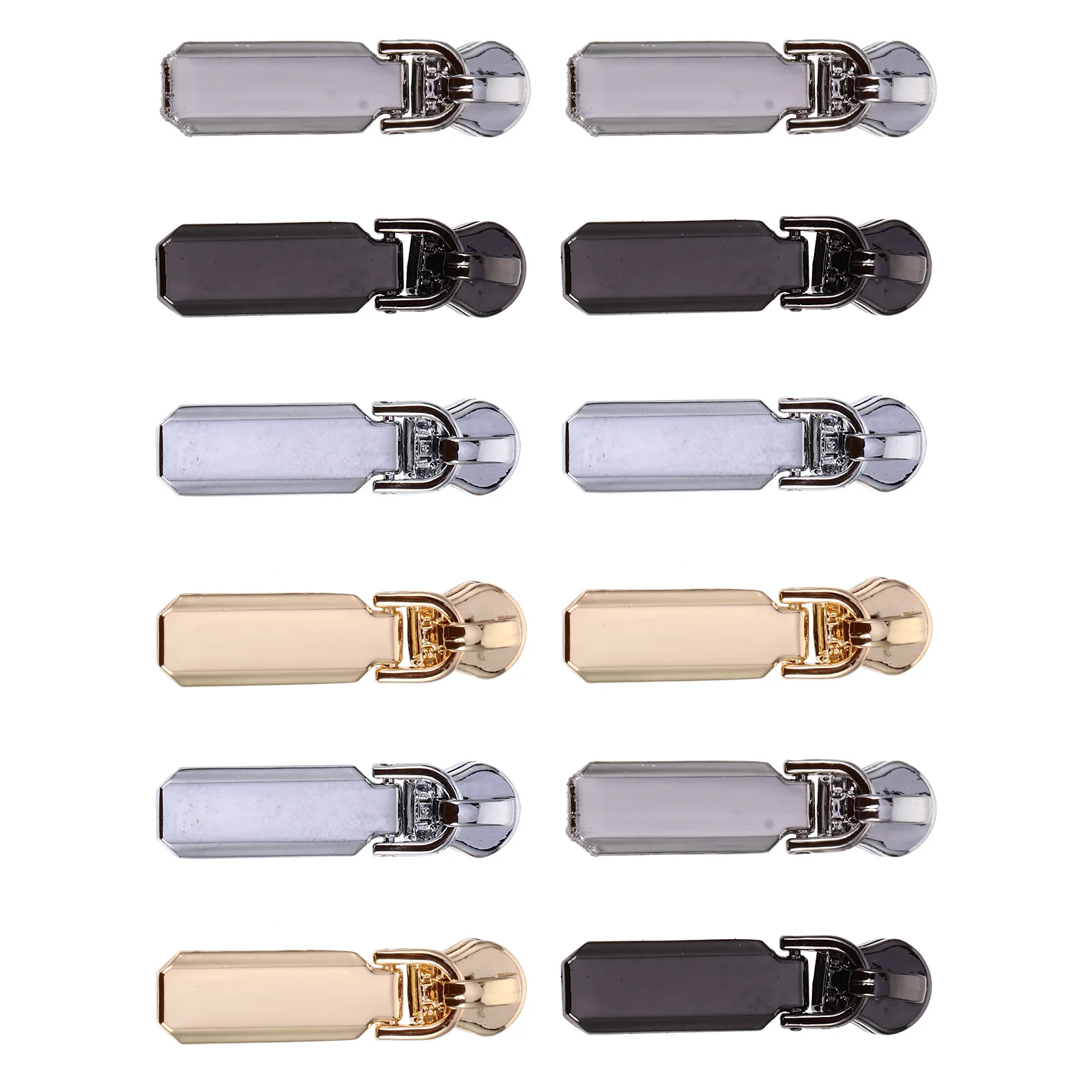 12 Pcs Slider Replacement Metal Kit for Clothing Repair Zipper Device Jackets Bags Jeans Supply Durable Components
12 Pcs Slider Replacement Metal Kit for Clothing Repair Zipper Device Jackets Bags Jeans Supply Durable Components