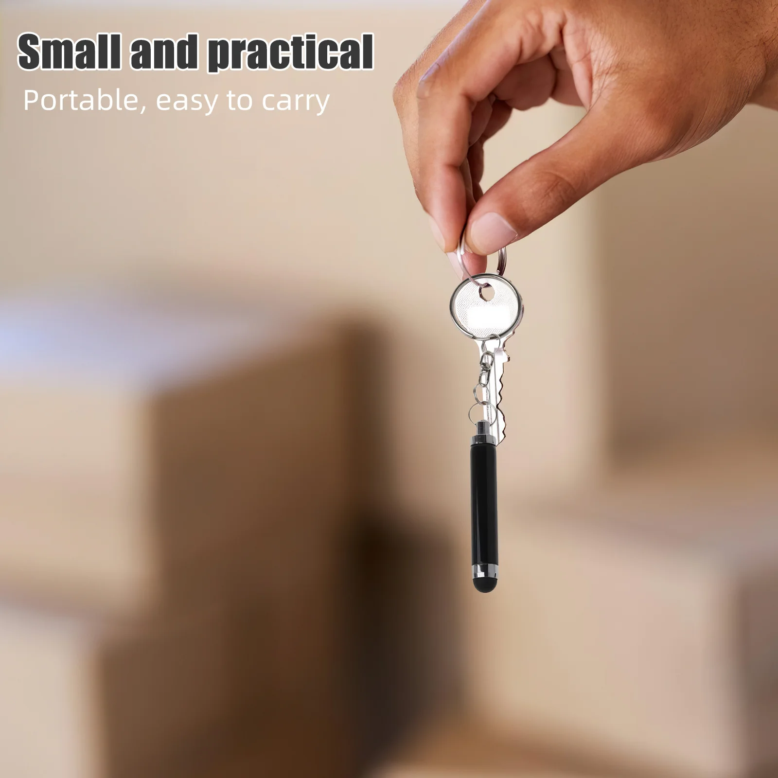 5pcs Touch Screen Pen Mini Keychain Stylus Pens For Phone Tablet Capacitive Universal Stylus Portable Compact Design