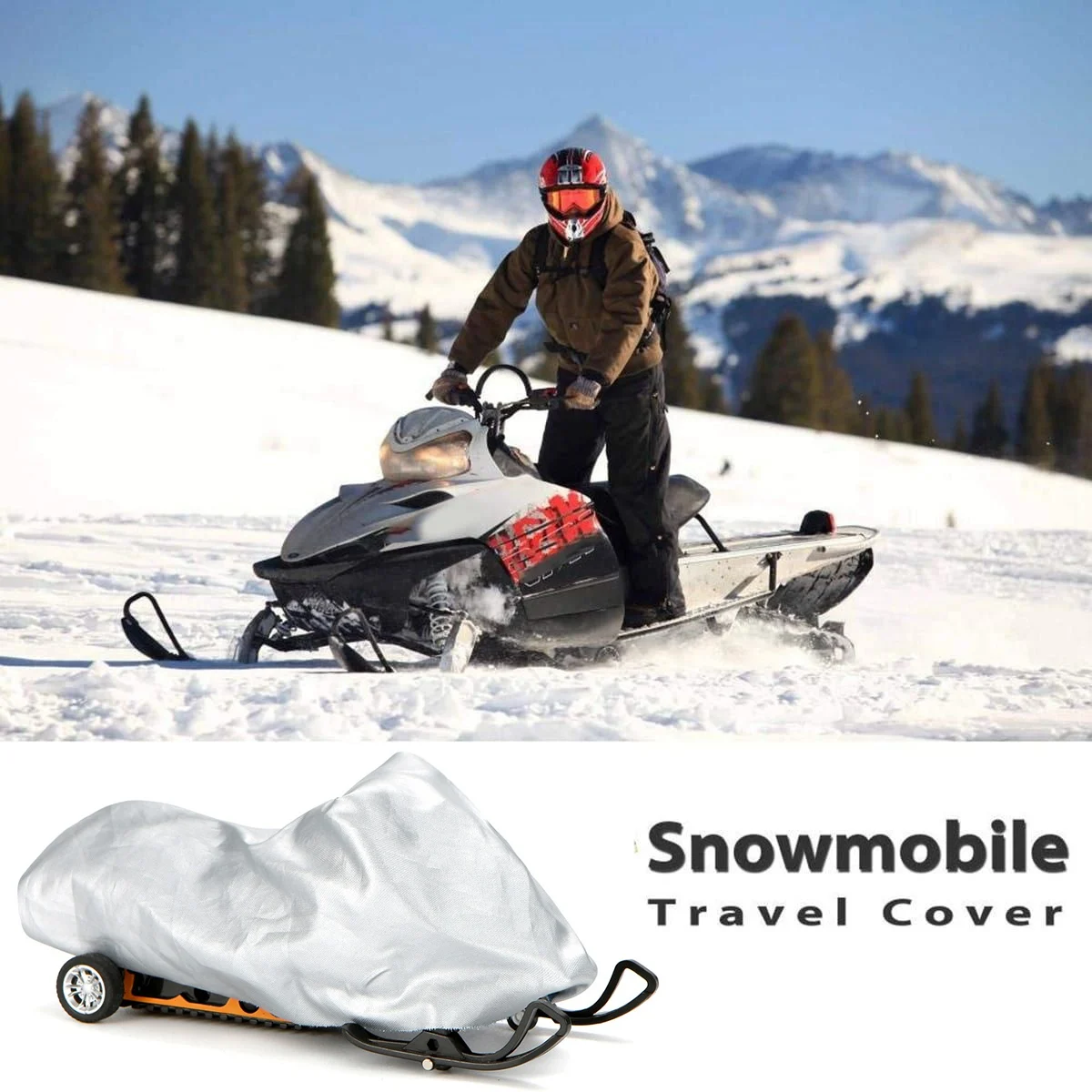 Powerful Snowmobile Cover Waterproof Dust Trailerable Sled Cover Anti-UV Winter Motorcyle Outdoor Silver
Powerful Snowmobile Cover Waterproof Dust Trailerable Sled Cover Anti-UV Winter Motorcyle Outdoor Silver