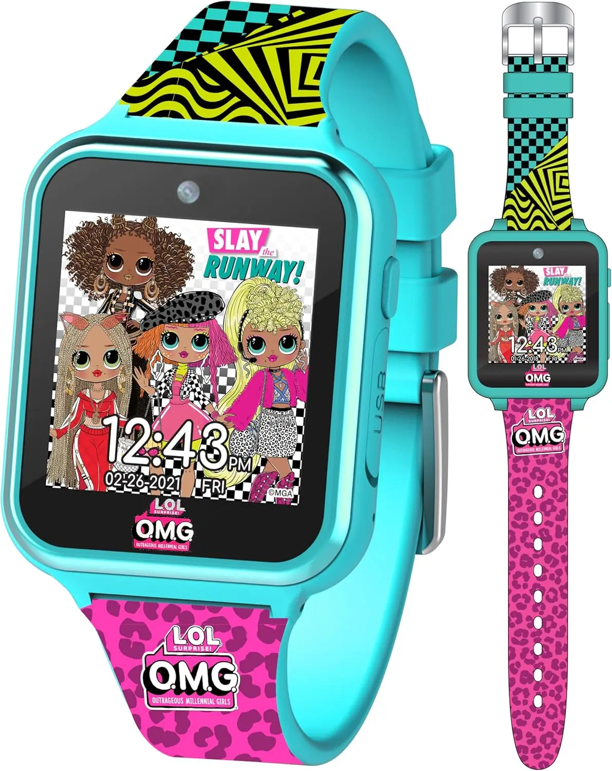 Kids Smart Watch with Touchscreen Selfie Camera Voice Recorder Calculator and Step Counter – 10 Stylish Watch Faces & Built-In Games – Fits 5.5" to 8" Wrist
Kids Smart Watch with Touchscreen Selfie Camera Voice Recorder Calculator and Step Counter – 10 Stylish Watch Faces & Built-In Games – Fits 5.5" to 8" Wrist