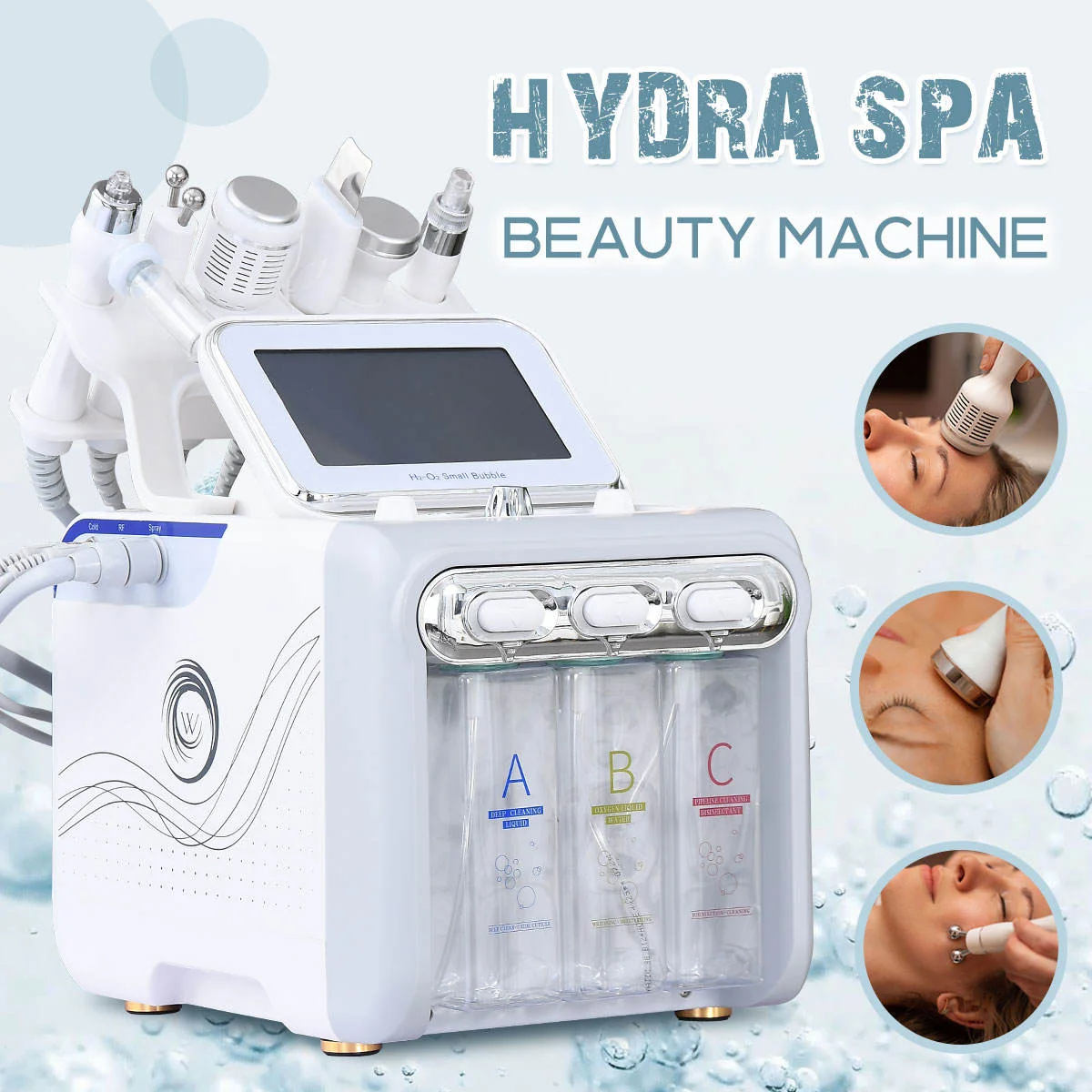 6 In1 Hydro Dermabrasion Machine Small Bubble Oxygen Facial Deep Cleaning Diamond Peeling Skin Rejuvenation Hydrating Machine
6 In1 Hydro Dermabrasion Machine Small Bubble Oxygen Facial Deep Cleaning Diamond Peeling Skin Rejuvenation Hydrating Machine